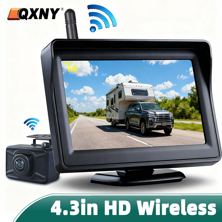Trail Camera Infrared - จอภาพไร้สาย HD ขนาด 4.3 นิ้ว กล้องมองหลังสำหรับถอยจอด