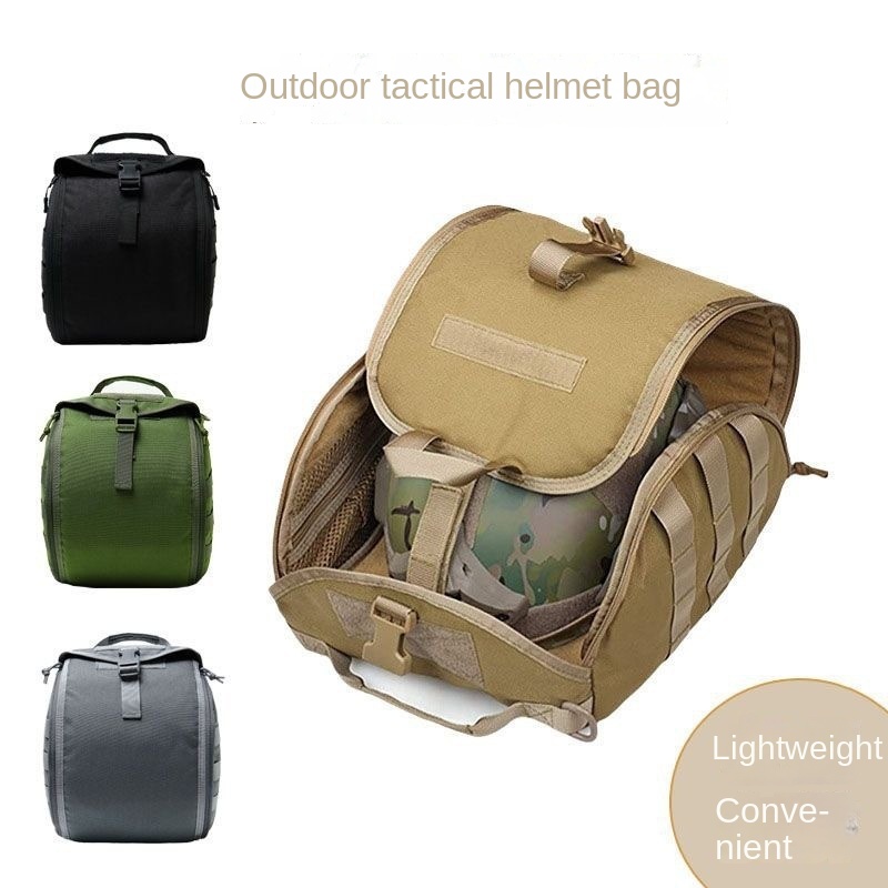 Outdoor Hunting Gear Storage - กระเป๋าจัดเก็บหมวกกันน็อคอเนกประสงค์ อุปกรณ์จัดระเบียบยุทธวิธี สำหรับกิจกรรมกลางแจ้ง เช่น เดินป่า ปั่นจักรยาน