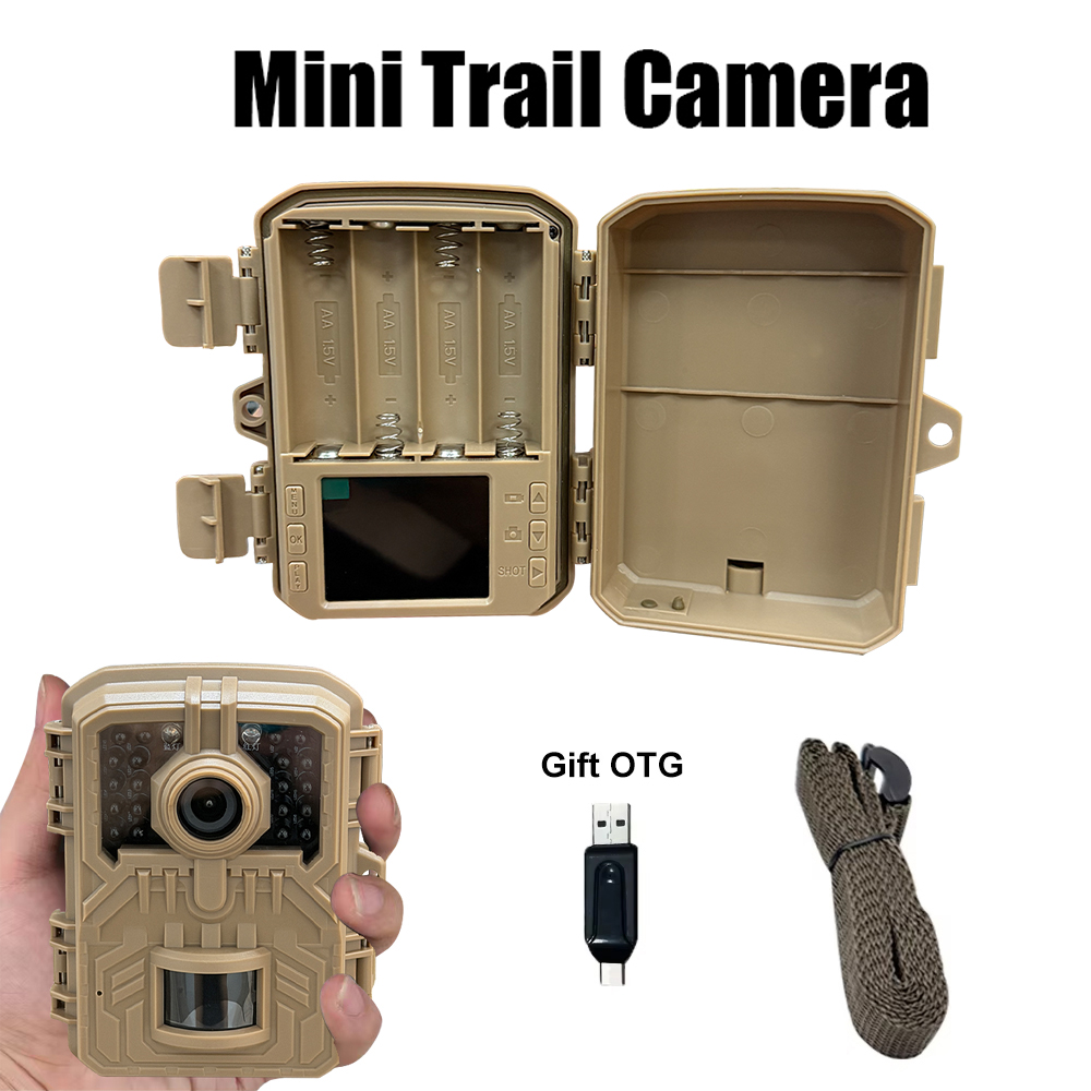 Trail Camera Infrared - กล้องติดตามสัตว์ป่า 16MP 1080P กล้องตรวจจับสัตว์ป่า กันน้ำ สำหรับการตรวจสอบกลางแจ้ง