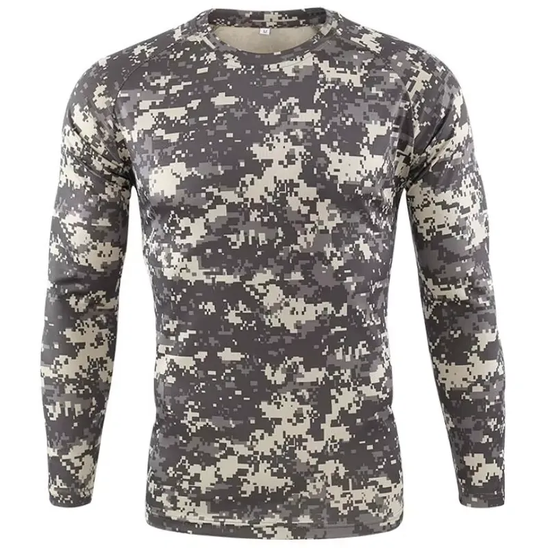 เสื้อยืดแขนยาวลายพรางสำหรับผู้ - Outdoor Hunting Prints บทวิจารณ์และราคา