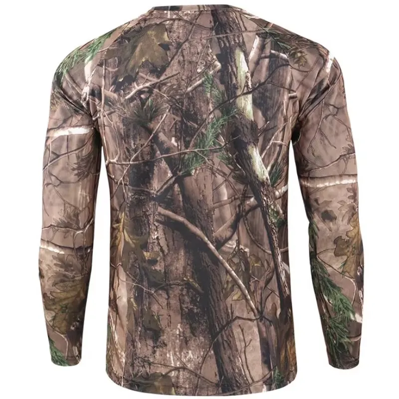 เสื้อยืดแขนยาวลายพรางสำหรับผู้ - Outdoor Hunting Prints บทวิจารณ์และราคา
